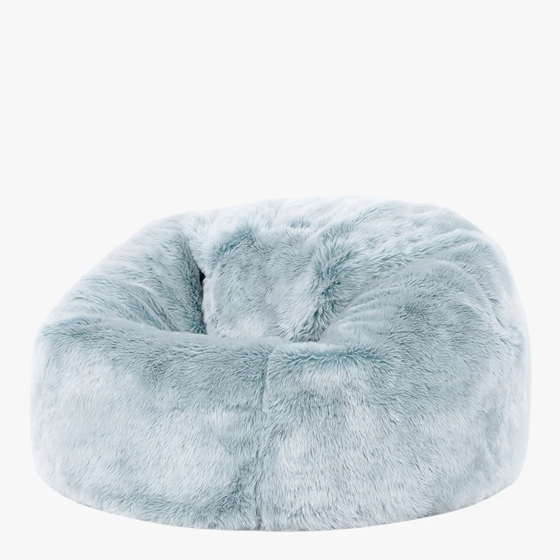 Kinder Kingston Luxus-Sitzsack aus Kunstfell – Hellblau