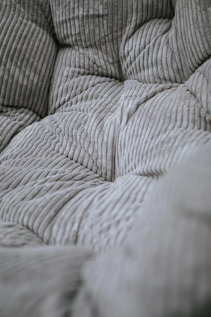 Rundes Cordkissen für Papasan-Sessel
