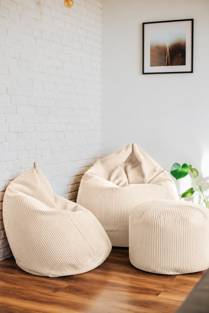 Sitzsack aus Cord
