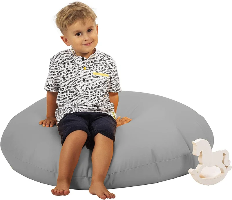 Sitzsack Pancake gefüllt mit EPS-Kugeln, großer Sitzsack für drinnen und draußen, wasserdicht, multifunktional, für Kinder und Erwachsene