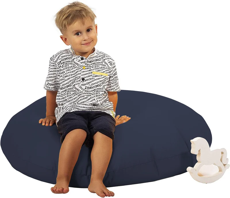 Sitzsack Pancake gefüllt mit EPS-Kugeln, großer Sitzsack für drinnen und draußen, wasserdicht, multifunktional, für Kinder und Erwachsene