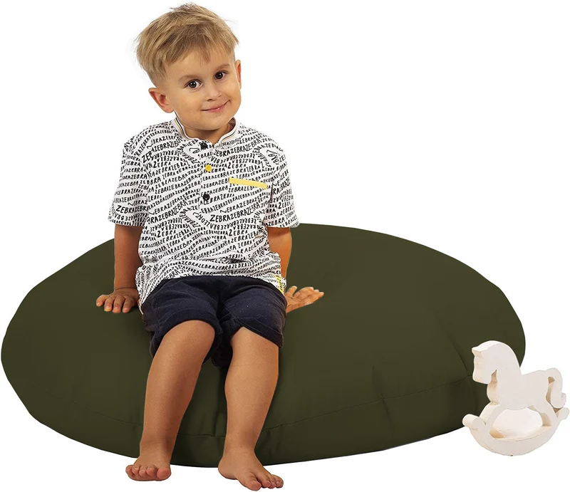 Sitzsack Pancake gefüllt mit EPS-Kugeln, großer Sitzsack für drinnen und draußen, wasserdicht, multifunktional, für Kinder und Erwachsene