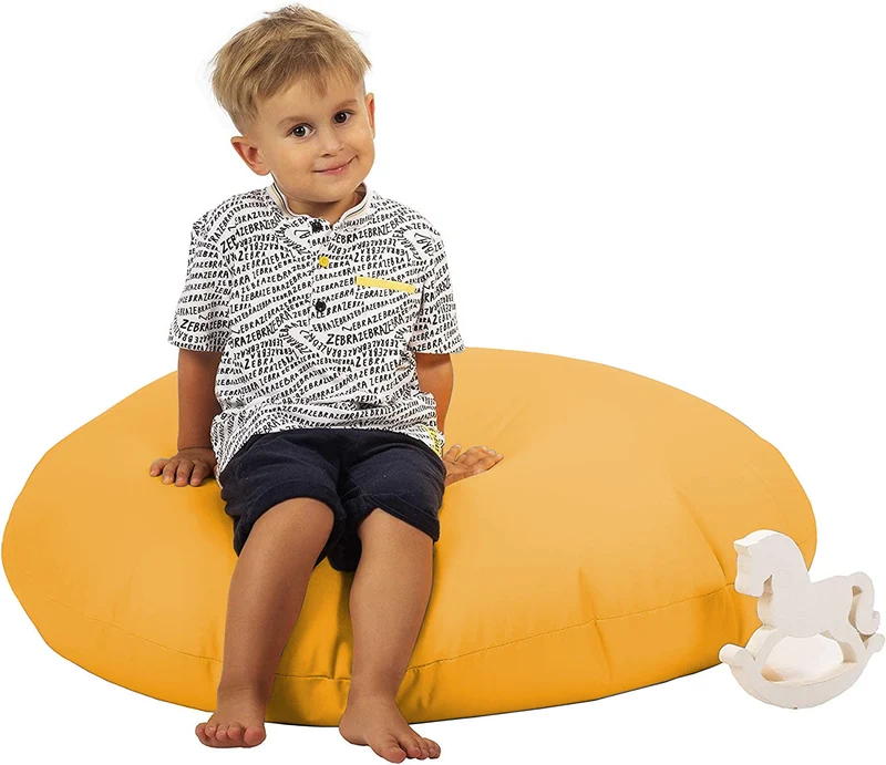 Sitzsack Pancake gefüllt mit EPS-Kugeln, großer Sitzsack für drinnen und draußen, wasserdicht, multifunktional, für Kinder und Erwachsene