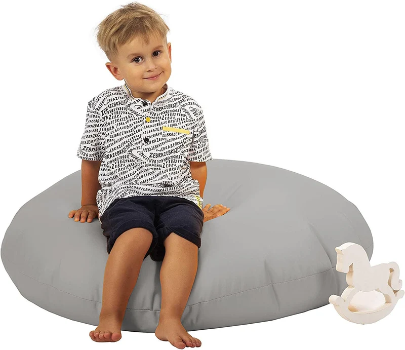 Sitzsack Pancake gefüllt mit EPS-Kugeln, großer Sitzsack für drinnen und draußen, wasserdicht, multifunktional, für Kinder und Erwachsene