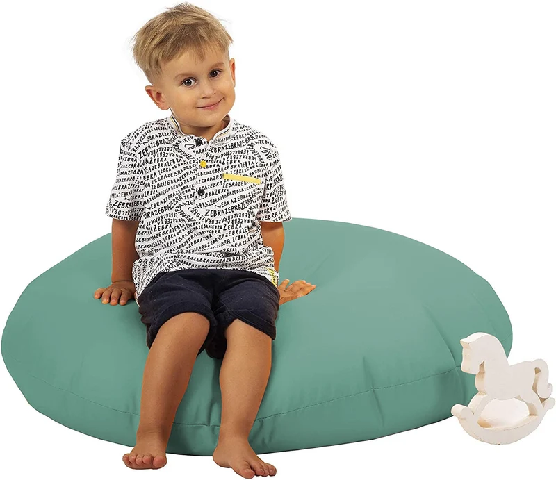 Sitzsack Pancake gefüllt mit EPS-Kugeln, großer Sitzsack für drinnen und draußen, wasserdicht, multifunktional, für Kinder und Erwachsene