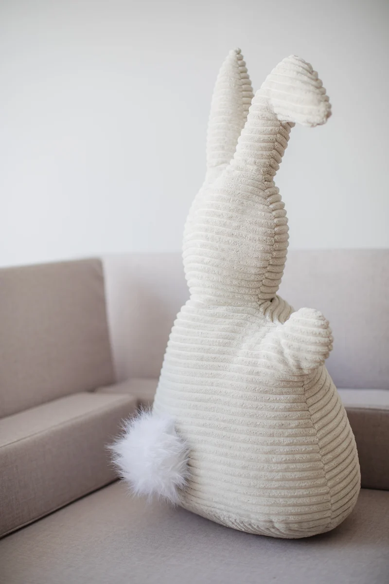Osterhasenkissen - Weicher Cord, Perfekt als Geschenk