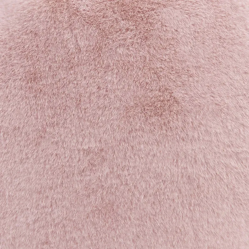 Kingston Klassischer Sitzsack, Kunstkaninchenfell, Rosé