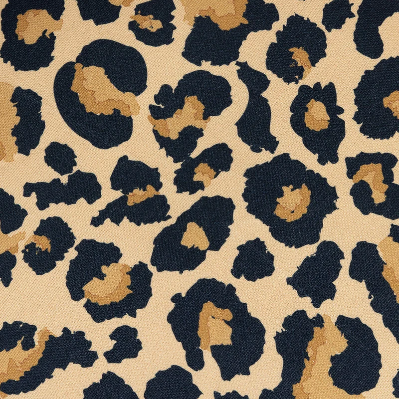 Kingston Gewebter Klassischer Sitzsack, Leoparden-Print, Mehrfarbig