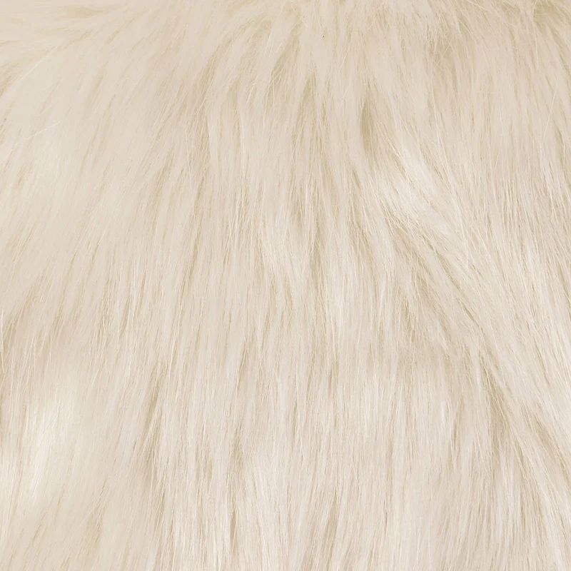 Layla Spikey Kunstfell-Sitzsack - Beige