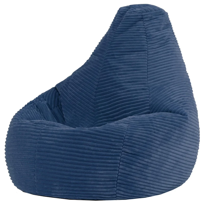 Dalton Sessel-Sitzsack für Kinder, Cord, Denimblau