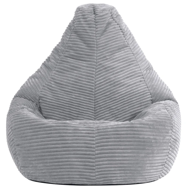 Dalton Sessel-Sitzsack für Kinder, Cord, Grau