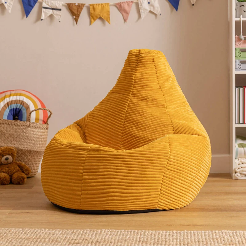 Dalton Sessel-Sitzsack für Kinder, Cord, Gelb