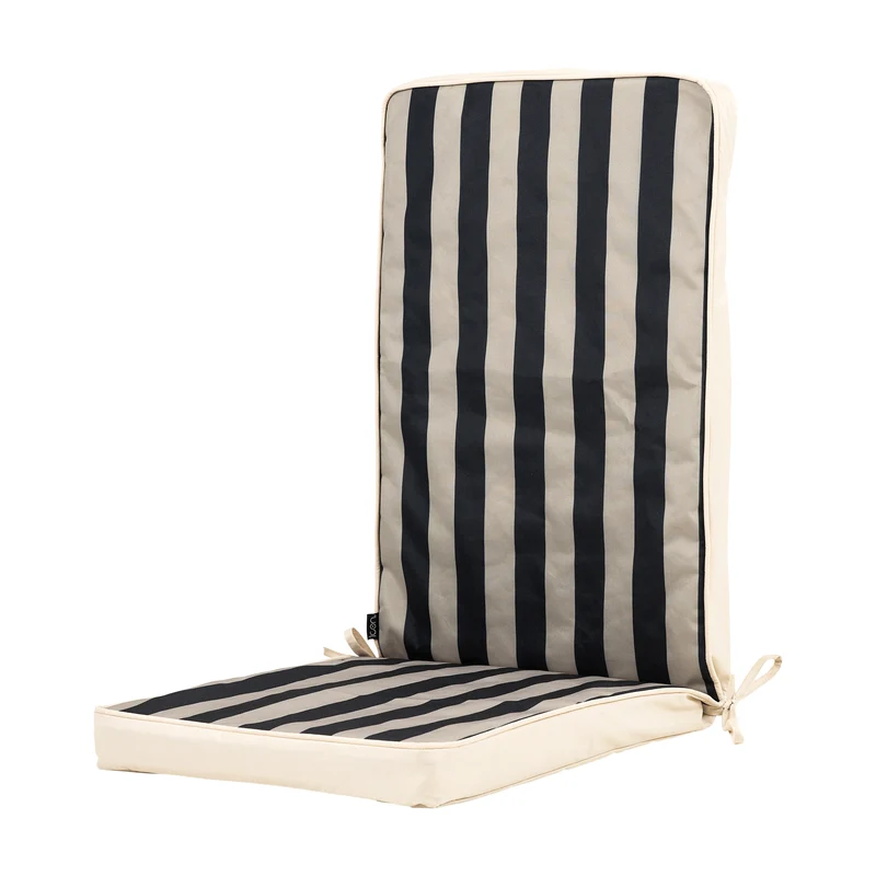 Deck Stripe Sitzkissen Navy - Schwarz
