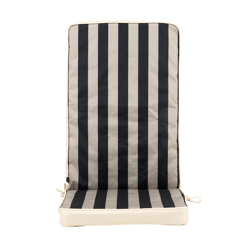 Deck Stripe Sitzkissen Navy - Schwarz