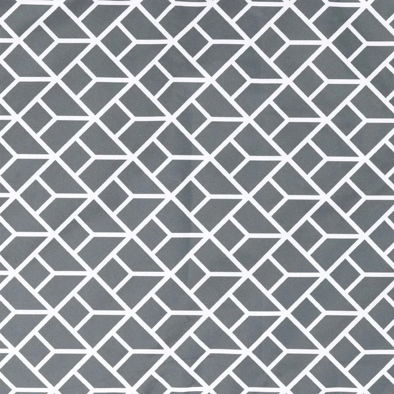Sitzkissen für Hochlehner, geometrisches Muster, Outdoor – Anthrazit