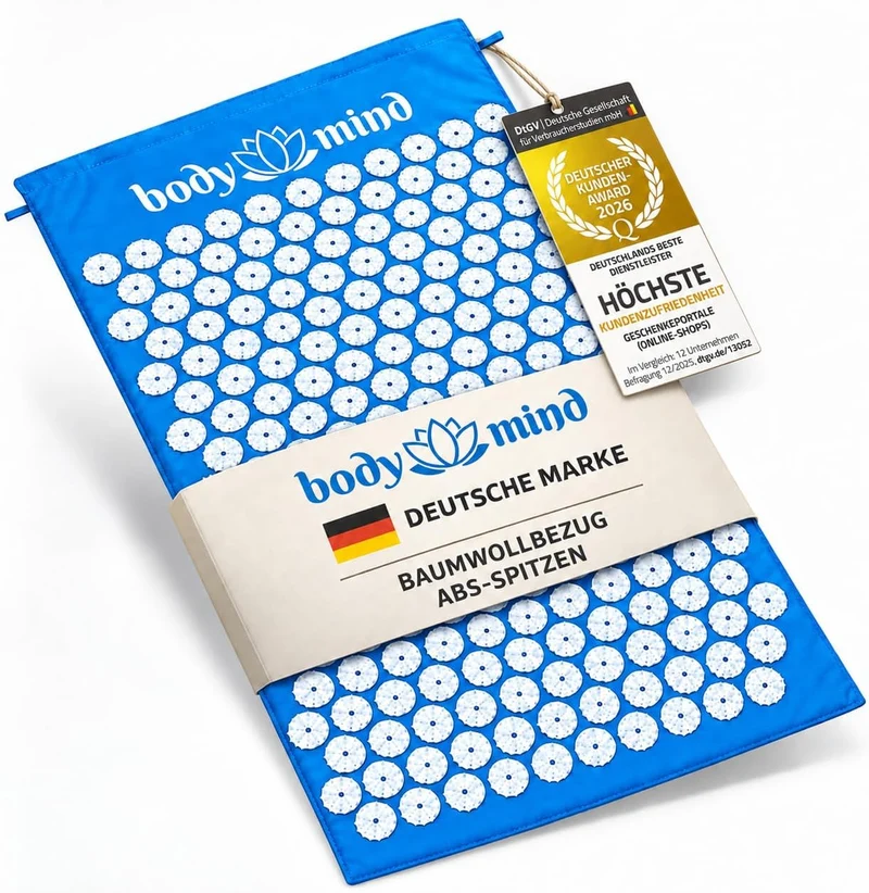 Akupressurmatte Set mit Kissen - 7140 Spitzen für Tiefenentspannung