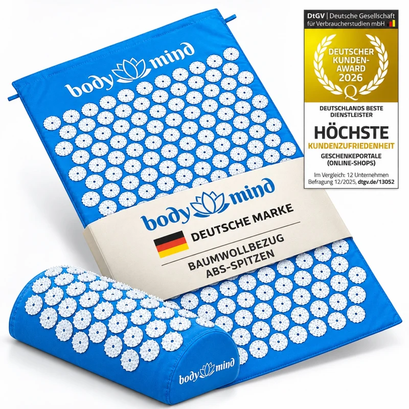 Akupressurmatte Set mit Kissen - 7140 Spitzen für Tiefenentspannung