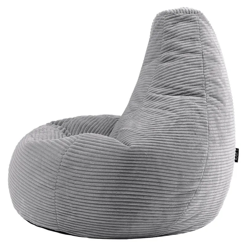Dalton Sessel-Sitzsack, Cord, Grau