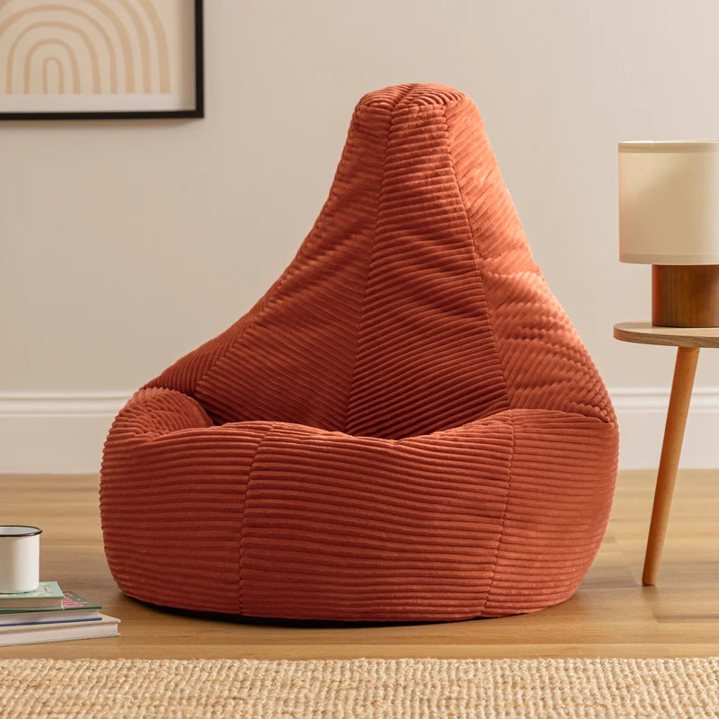 Dalton Sessel-Sitzsack, Cord, Terrakotta