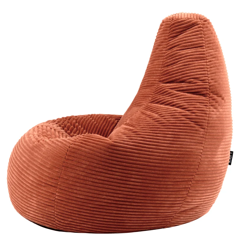 Dalton Sessel-Sitzsack, Cord, Terrakotta