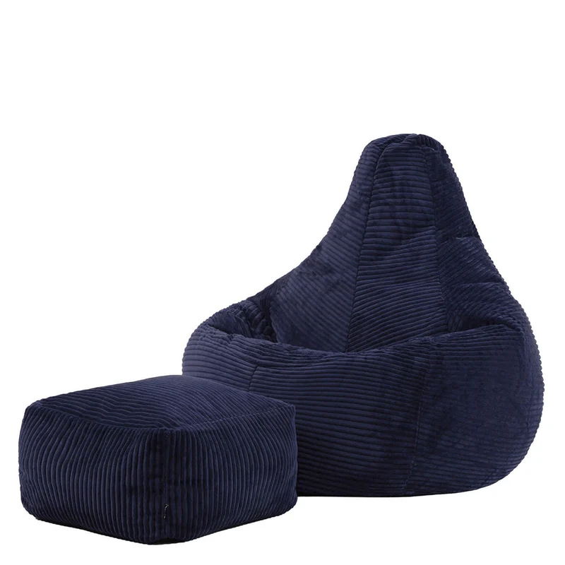 Dalton Sessel-Sitzsack, Cord, Dunkenblau