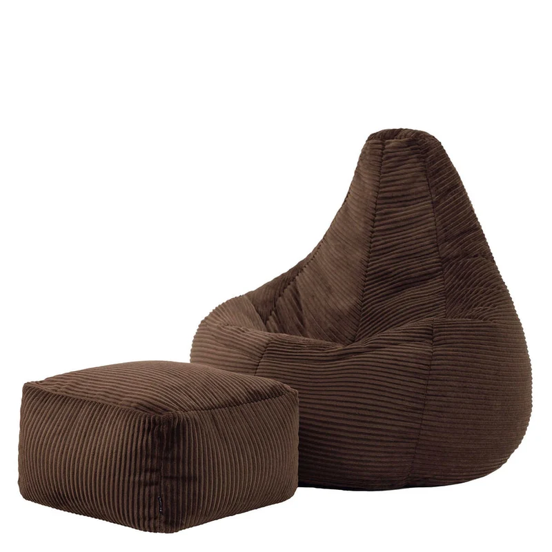 Dalton Sessel-Sitzsack, Cord, Schokoladenbraun
