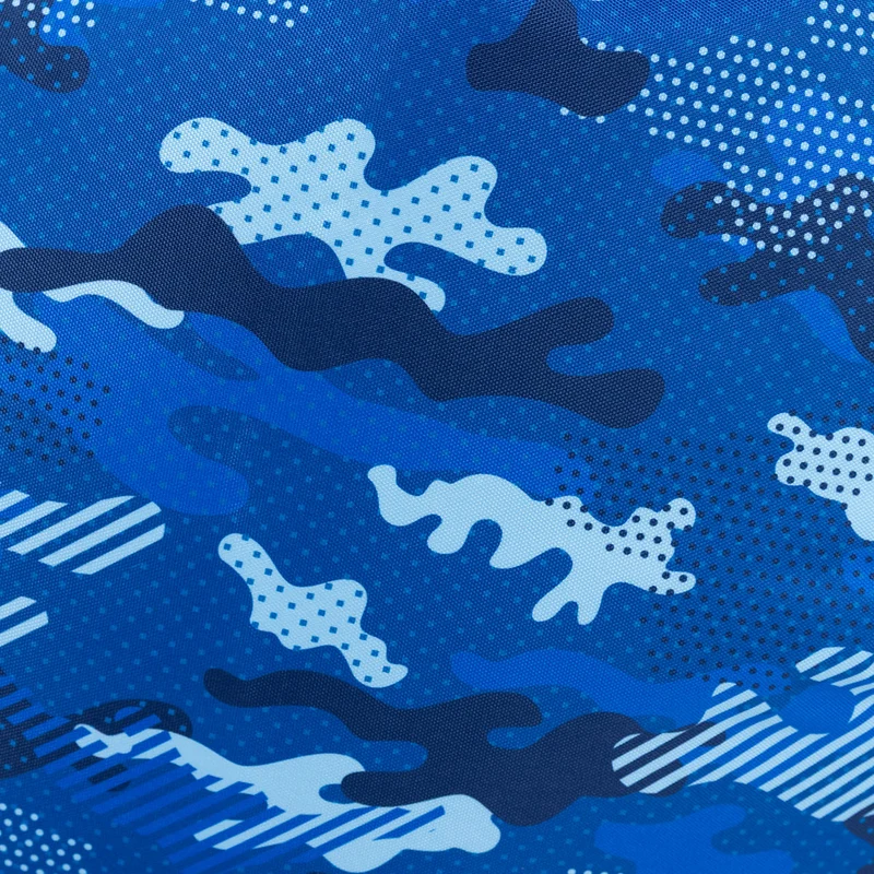 Gaming-Sitzsack mit Rückenlehne, wasserabweisend, blaues Camouflage-Muster