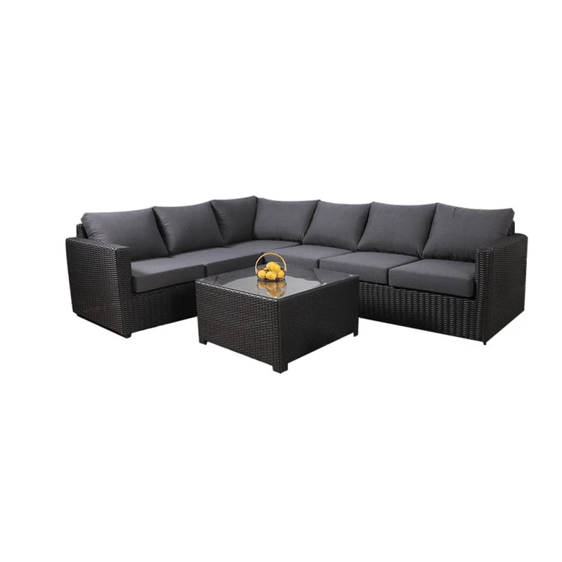 Boender Outdoor Valencia Hoek loungeset rotan antraciet