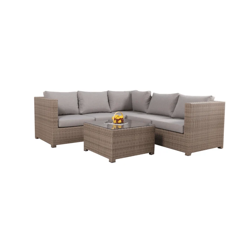Boender Outdoor Verona Hoek loungeset rotan grijstinten