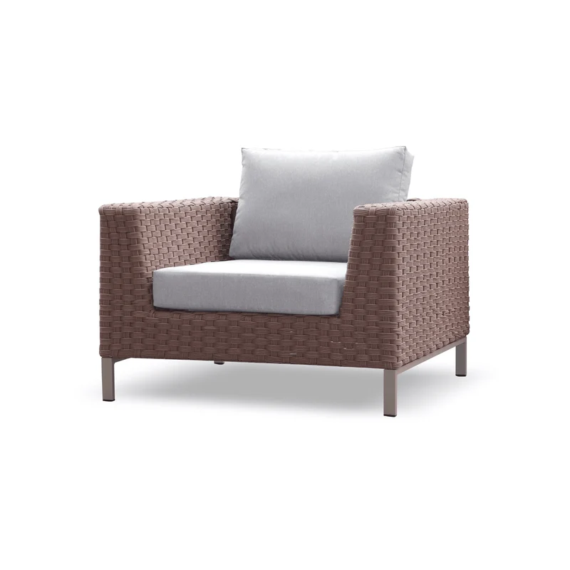 Boender Outdoor Rotan loungeset met tafel Mahoniebruin