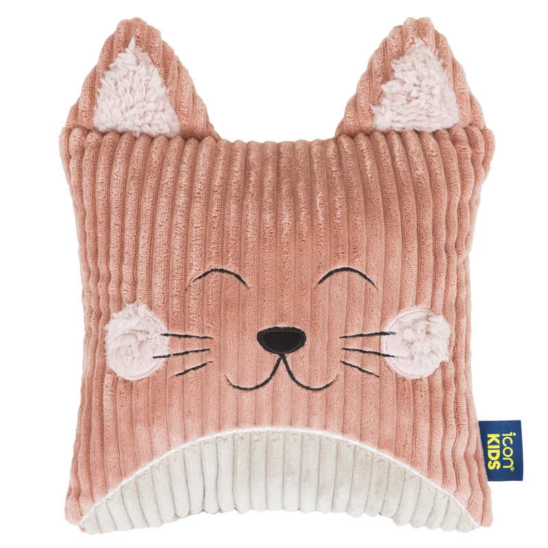 Kinder Cleo Katze Kordkissen - Morgenrot