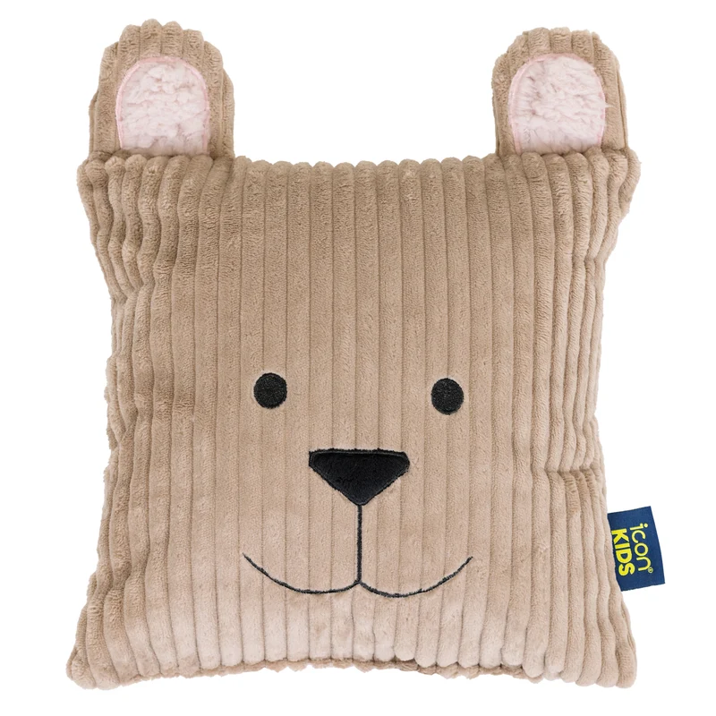 Kinder Bertie Bear Kordsamt Kissen - Mokka