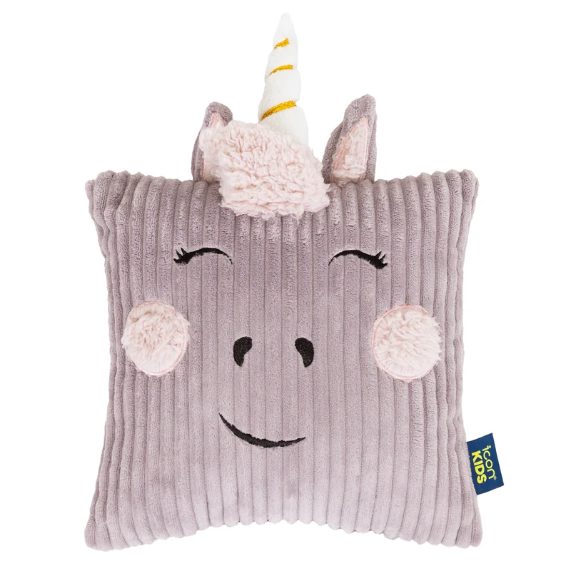Kinder Luna Einhorn Kordkissen – Lavendel