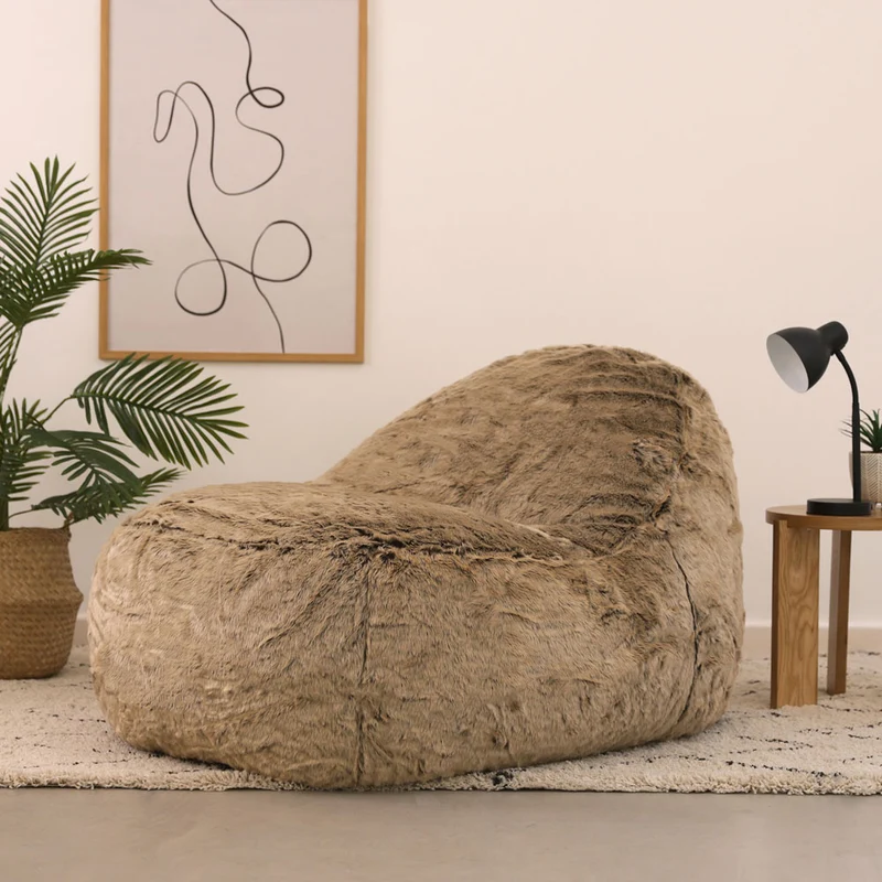 Sitzsack Lounger Kunstfell Traum - Nerz