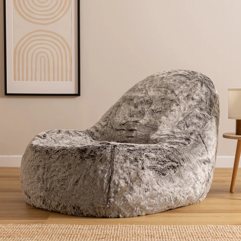 Dream Kunstfell-Lounger, Grau