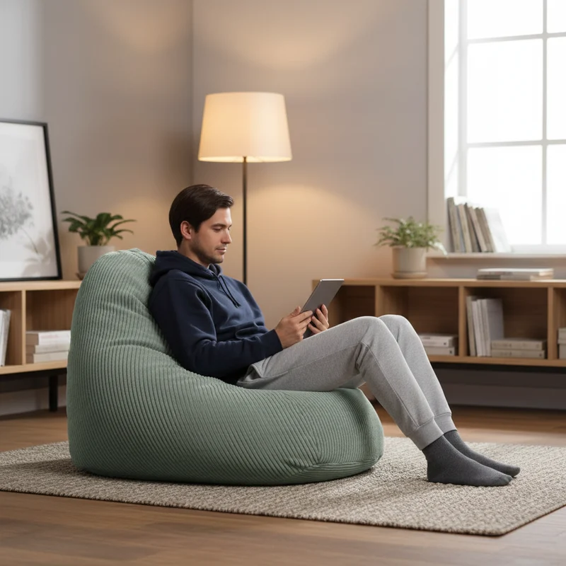 Sitzsack BeanBag Shara XXL, salbei