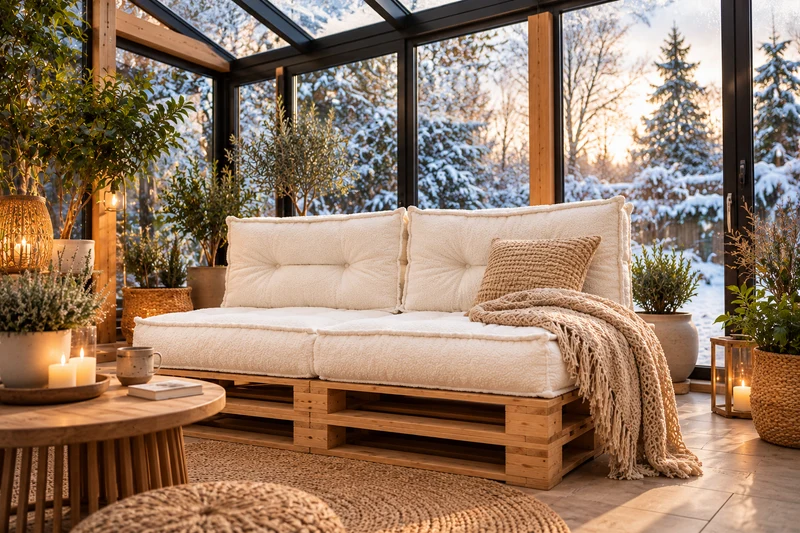 Aspen Gartenmöbelkissen - Weicher und strapazierfähiger Bouclé-Stoff, perfekt für Garten- und Rattanmöbel im Garten und auf der Terrasse