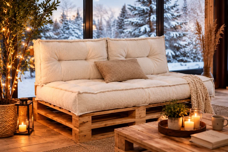 Aspen Gartenmöbelkissen - Weicher und strapazierfähiger Bouclé-Stoff, perfekt für Garten- und Rattanmöbel im Garten und auf der Terrasse