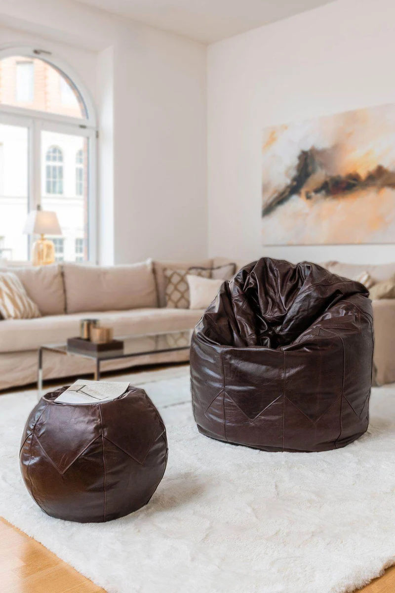 Pouf Leder Premium - Bahia
