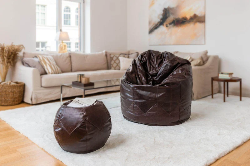 Pouf Leder Premium - Bahia