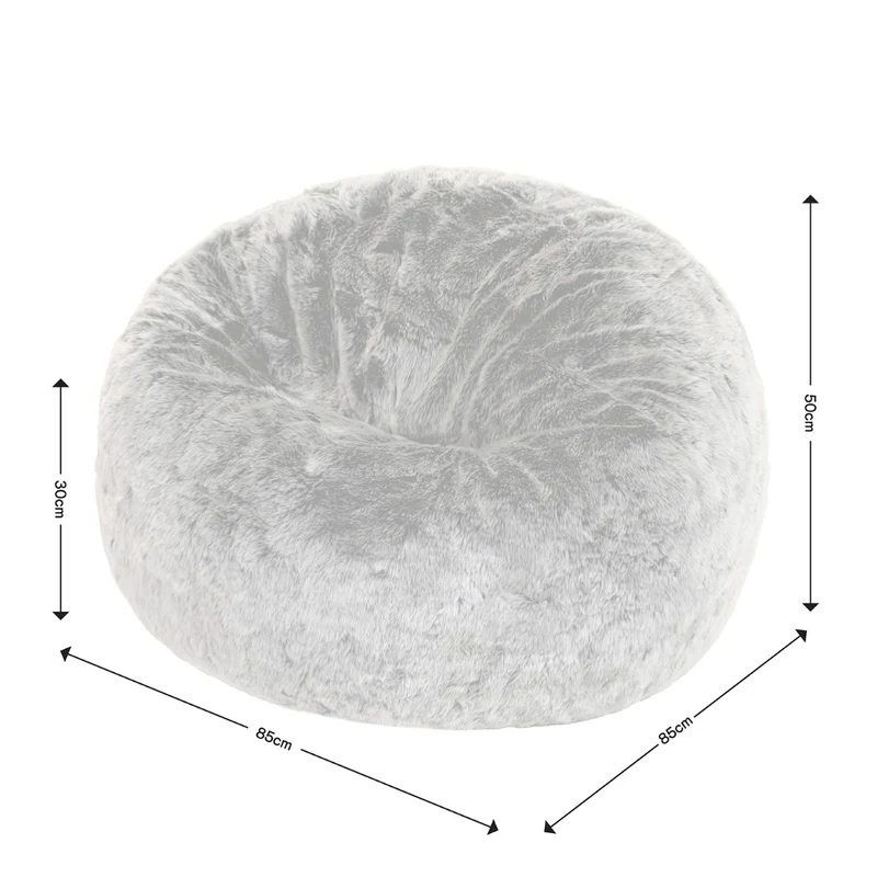 Sitzsack aus Kunstfell – Nerz