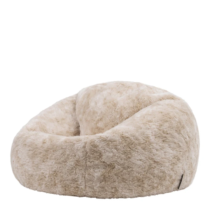 Sitzsack aus Kunstfell – Braun
