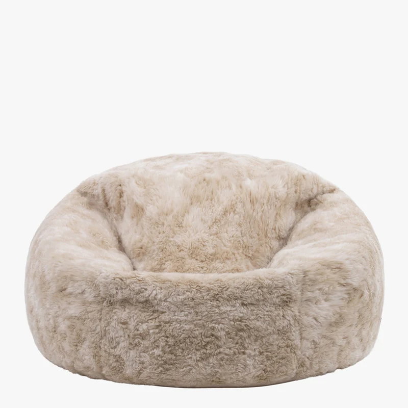 Sitzsack aus Kunstfell – Braun