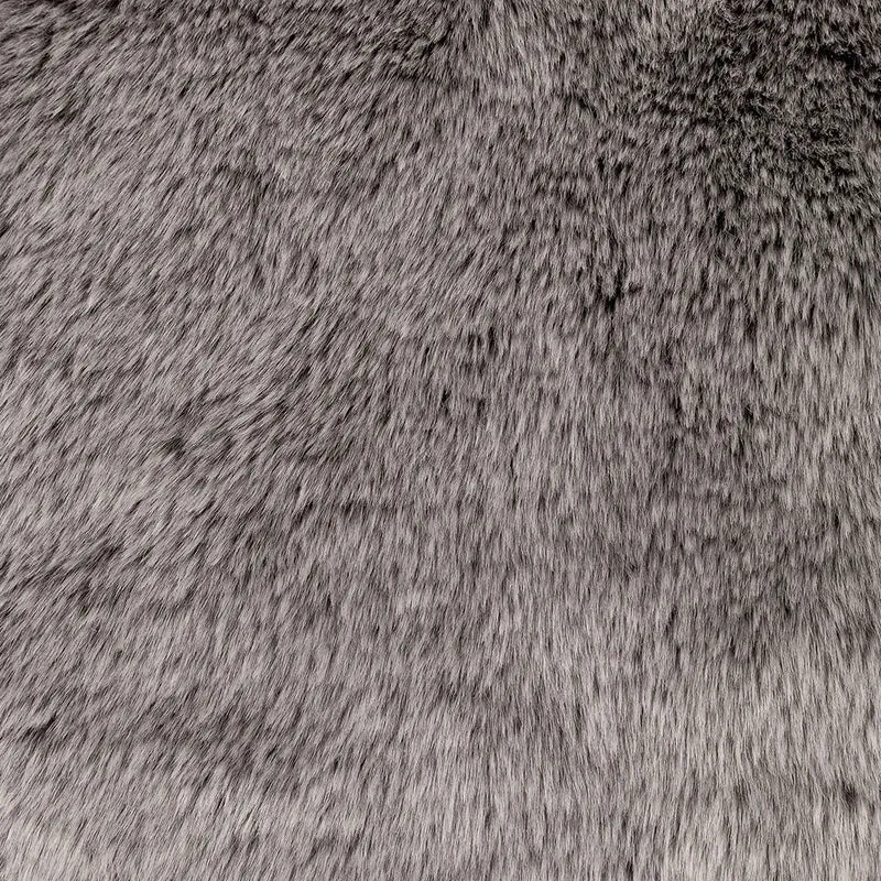 Arctic Wolf klassischer Kunstfell-Sitzsack, Grau