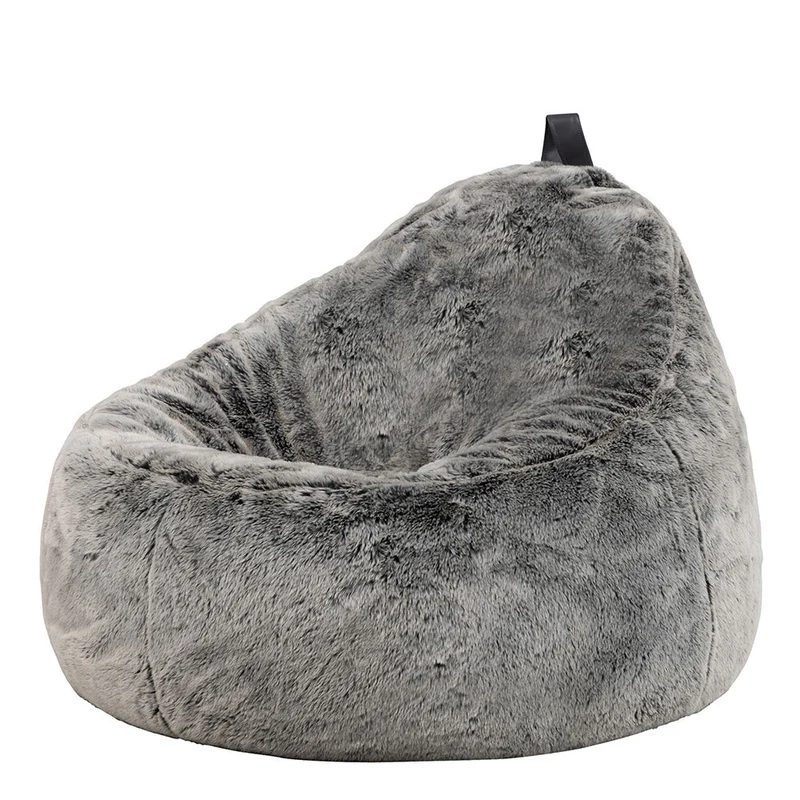 Arctic Wolf Kunstfell-Lounger, Grau