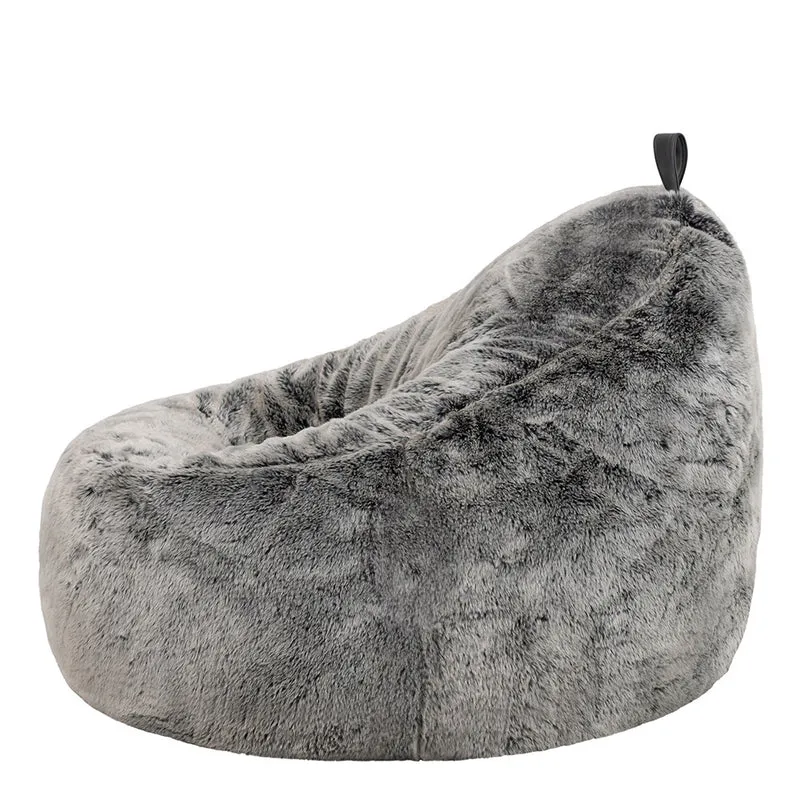 Arctic Wolf Kunstfell-Lounger, Grau