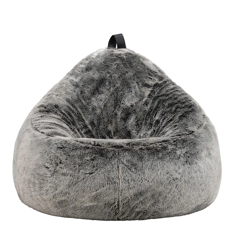 Arctic Wolf Kunstfell-Lounger, Grau