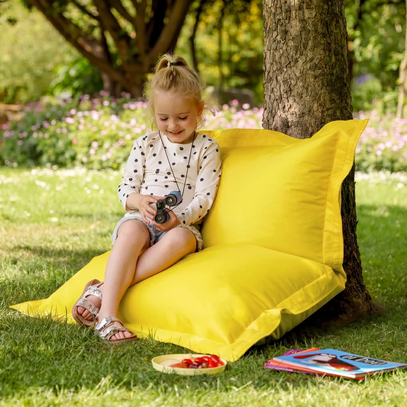 Riesiges Bodenkissen für Kinder, Indoor & Outdoor, Gelb
