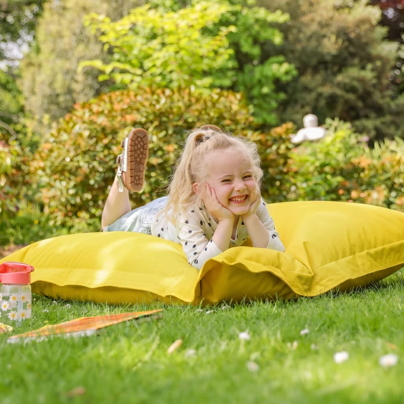 Riesiges Bodenkissen für Kinder, Indoor & Outdoor, Gelb