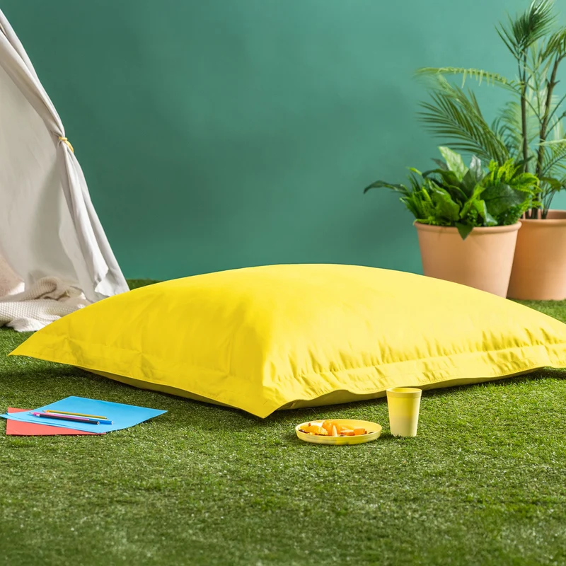 Riesiges Bodenkissen für Kinder, Indoor & Outdoor, Gelb